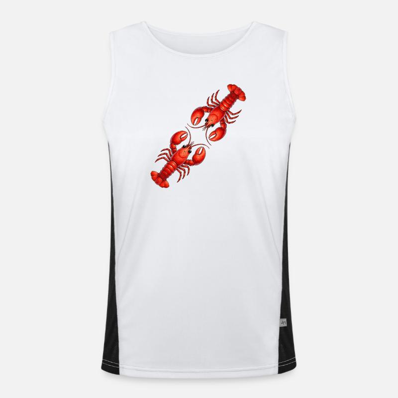 Roter Hummer   Funktionelles Kontrast-Tank Top für Männer 