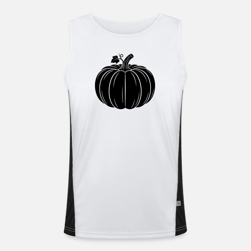 Silhouette de la récolte de citrouilles Débardeur respirant contrasté Homme 
