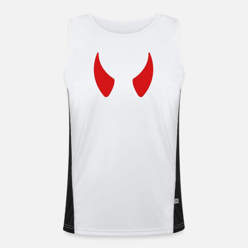 Devil horns Men's Functional Contrast Tank Top 
