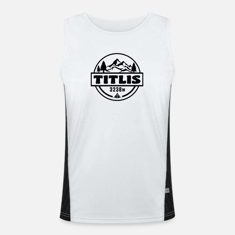 Titlis Funktionelles Kontrast-Tank Top für Männer 