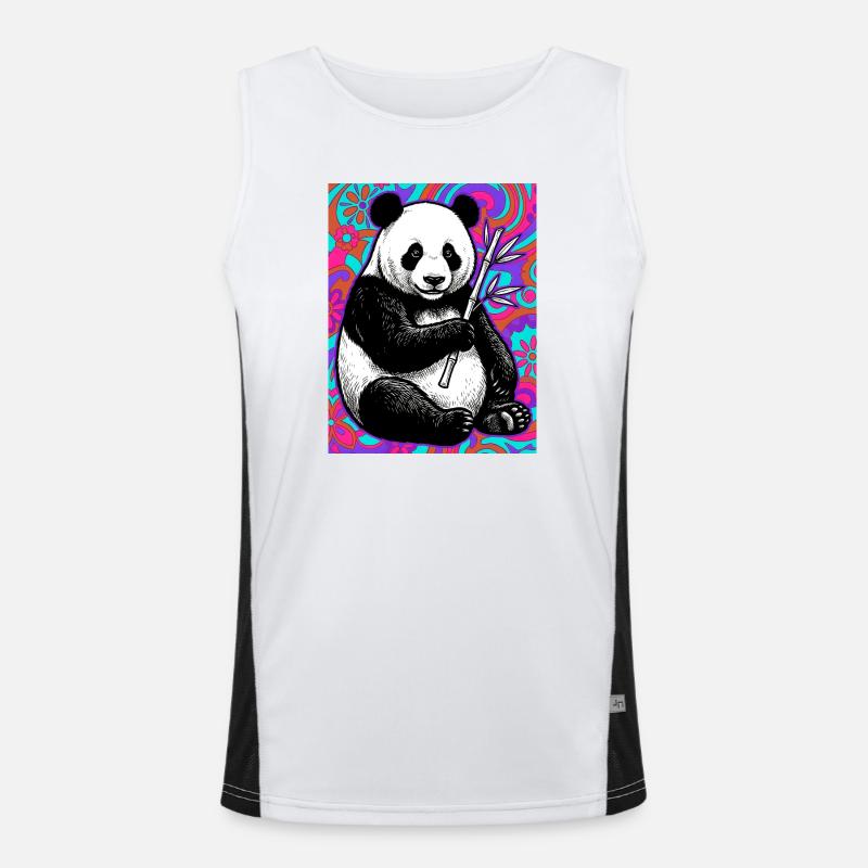 panda Men's Functional Contrast Tank Top 