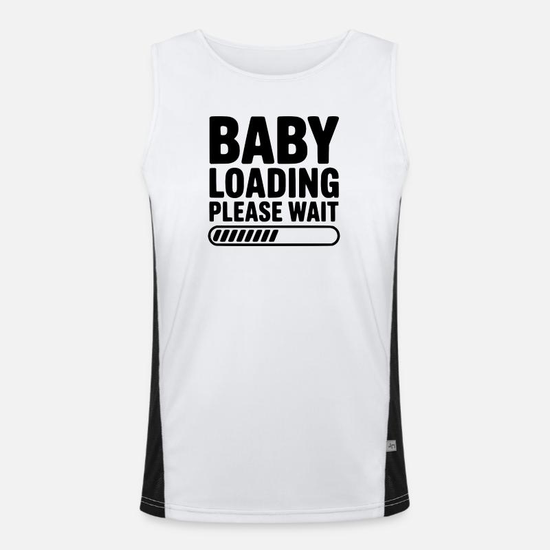 Baby Loading Please Wait Men's Functional Contrast Tank Top 