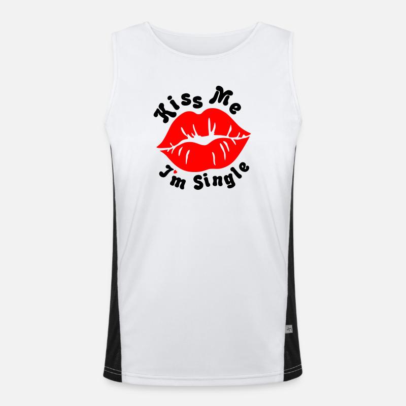 Kiss_Me Débardeur respirant contrasté Homme 