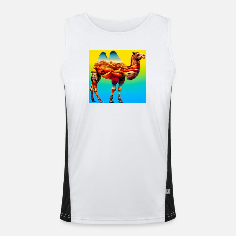 camel Men's Functional Contrast Tank Top 