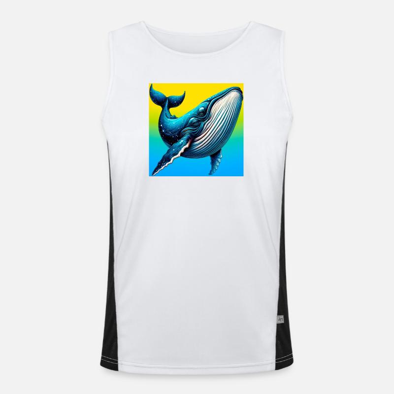 Wal Funktionelles Kontrast-Tank Top für Männer 