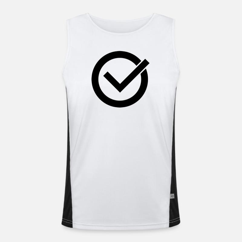 Check Mark Men's Functional Contrast Tank Top 