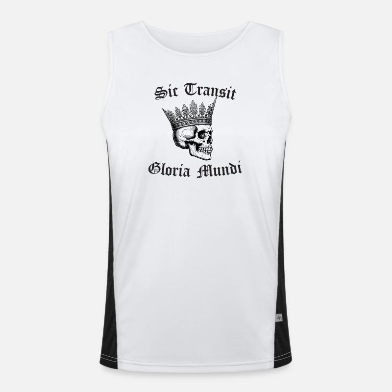 Sic Transit Gloria Mundi Gothic Tee Débardeur respirant contrasté Homme 