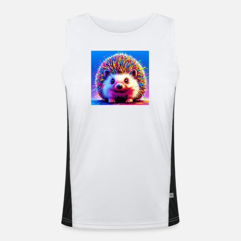 Igel Funktionelles Kontrast-Tank Top für Männer 