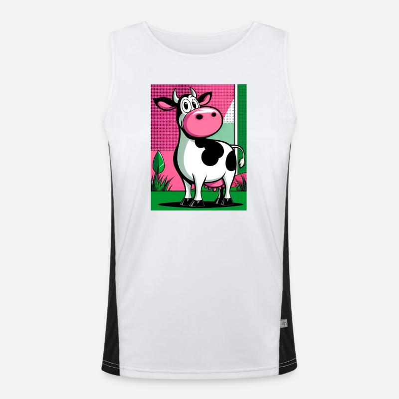 vache Débardeur respirant contrasté Homme 