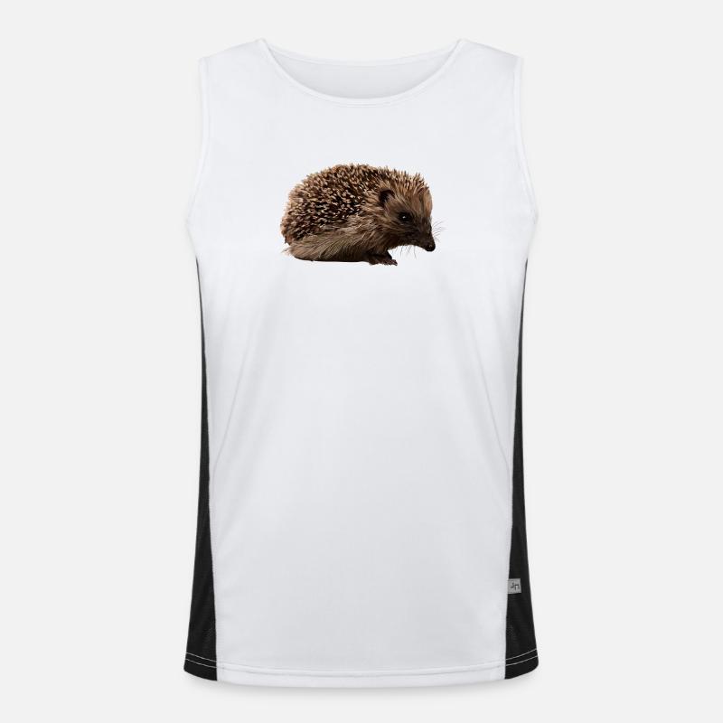 Hérisson dans le style forêt Débardeur respirant contrasté Homme 