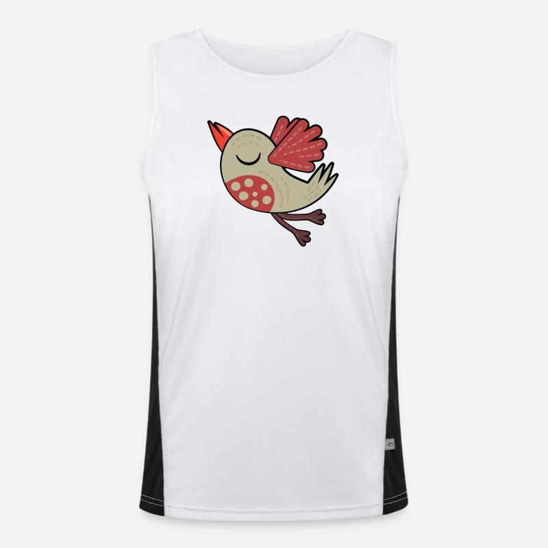 Little Brown Bird Men's Functional Contrast Tank Top 