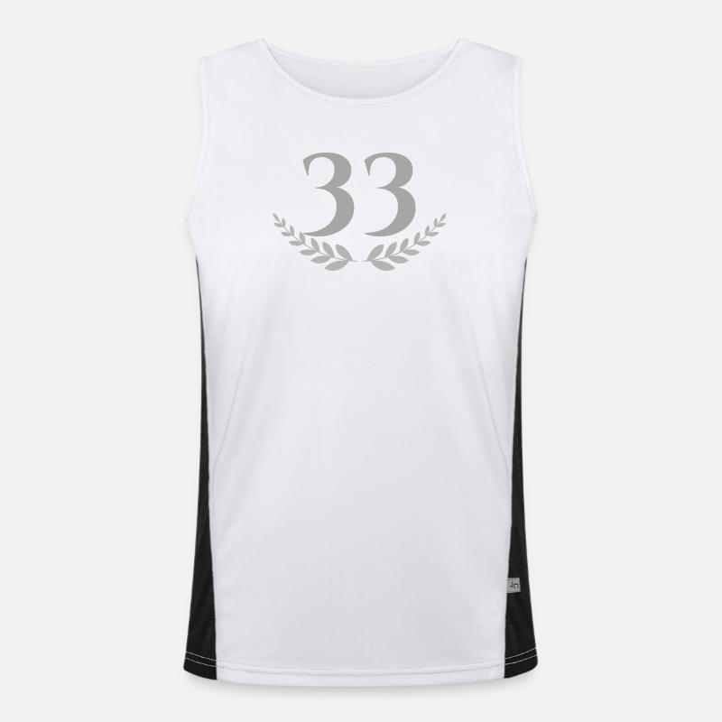 33 Débardeur respirant contrasté Homme 