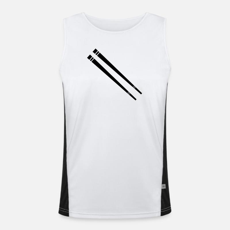 Essstäbchen Funktionelles Kontrast-Tank Top für Männer 