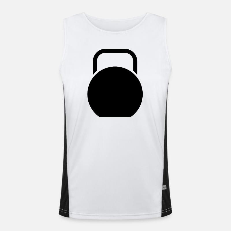 Kettle bell Men's Functional Contrast Tank Top 
