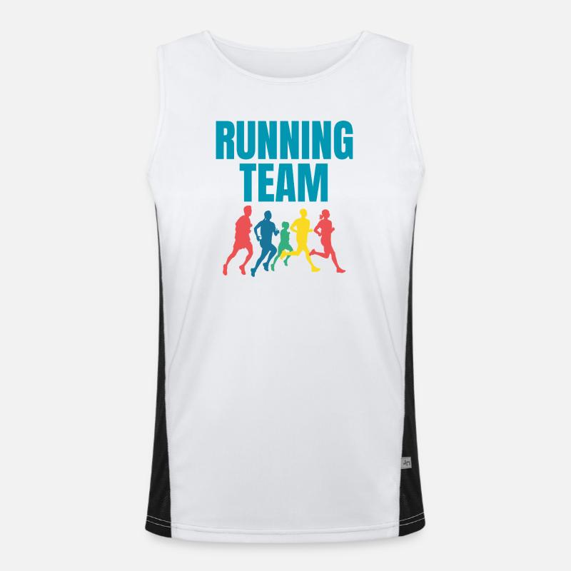 Équipe de course Débardeur respirant contrasté Homme 