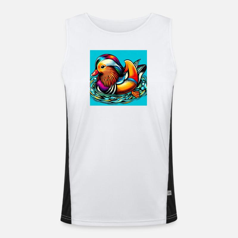 Mandarin duck Men's Functional Contrast Tank Top 