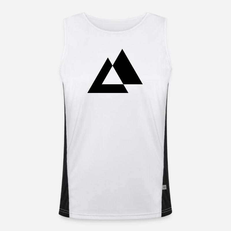 Conception des triangles géométriques Débardeur respirant contrasté Homme 