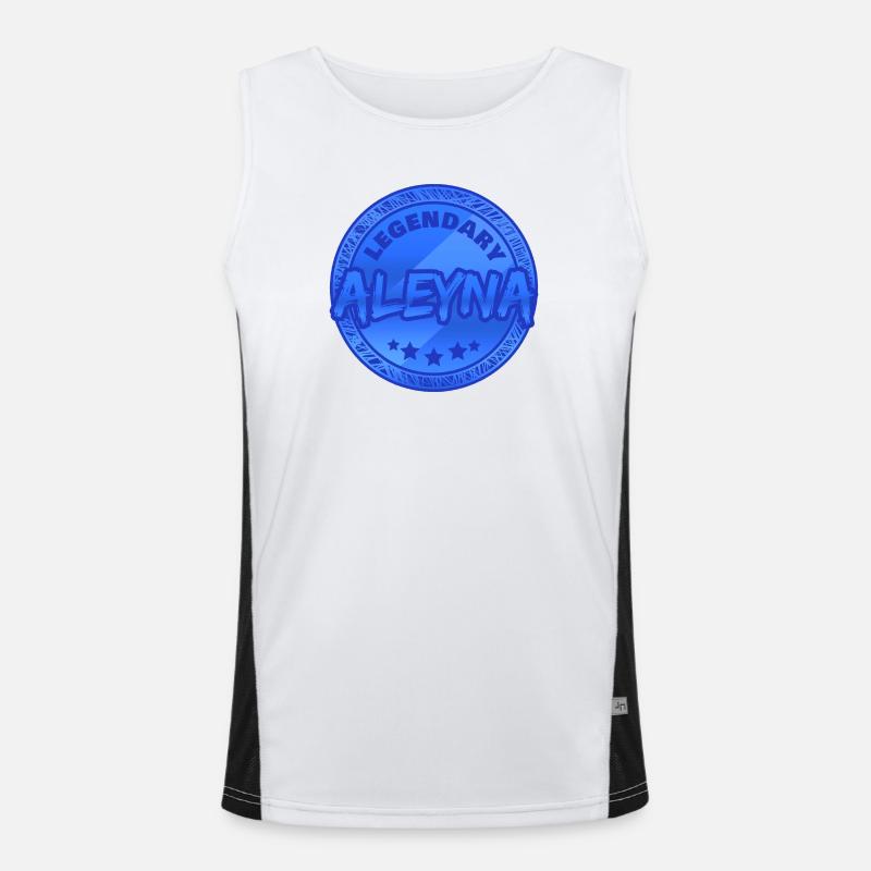 Aleyna als Geschenkidee Funktionelles Kontrast-Tank Top für Männer 