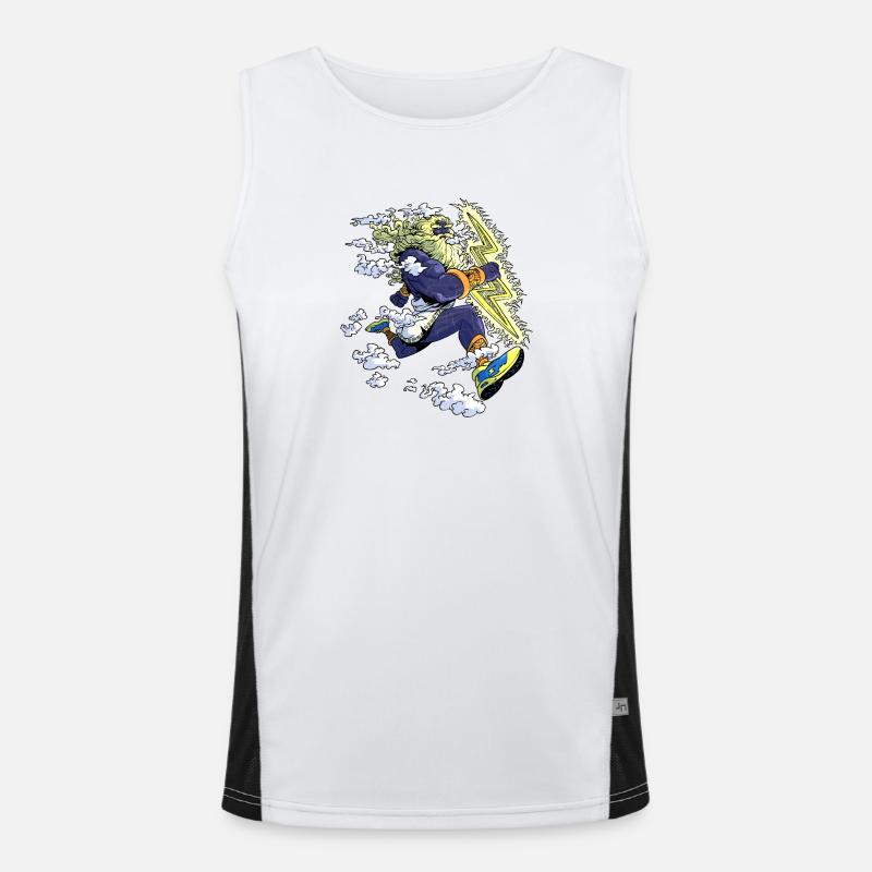 Zeus runner Men's Functional Contrast Tank Top 