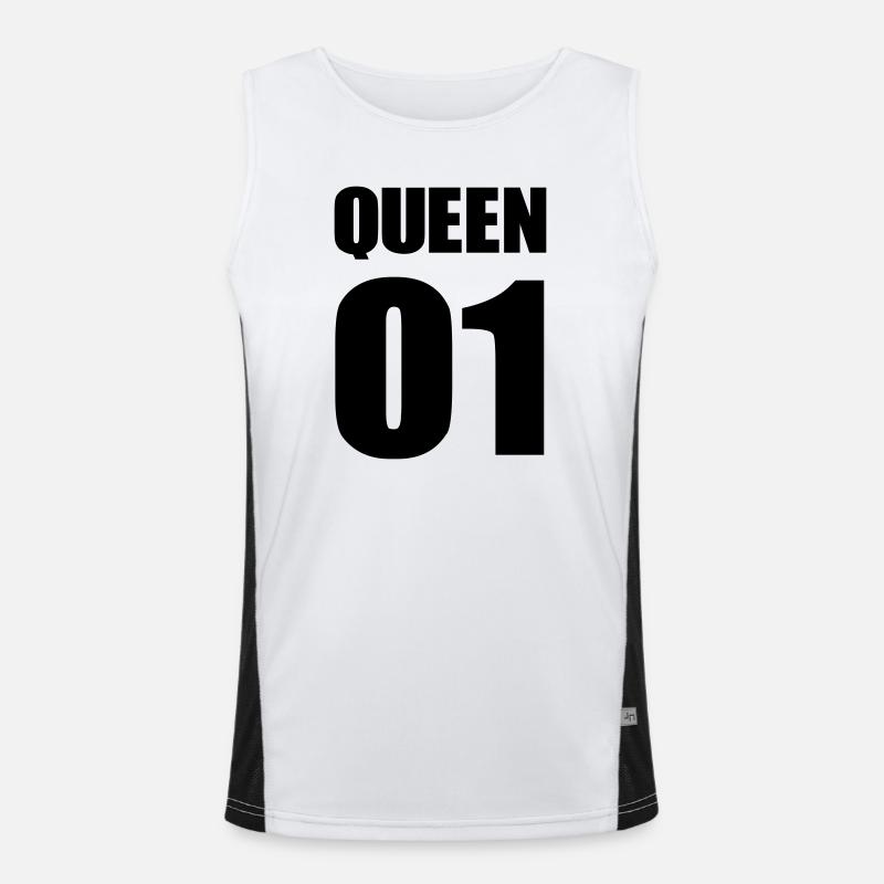 queen_01 Débardeur respirant contrasté Homme 