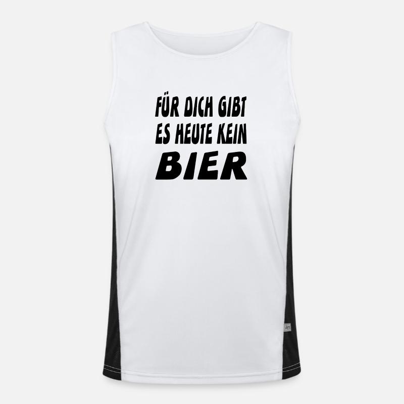 Bier Funktionelles Kontrast-Tank Top für Männer 