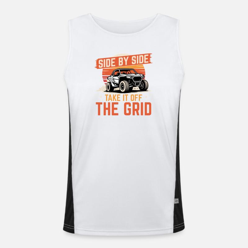UTV Off Road 4 Wheeler Side by side Funktionelles Kontrast-Tank Top für Männer 