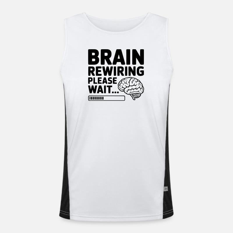 Reprogrammation du cerveau, veuillez patienter... Débardeur respirant contrasté Homme 
