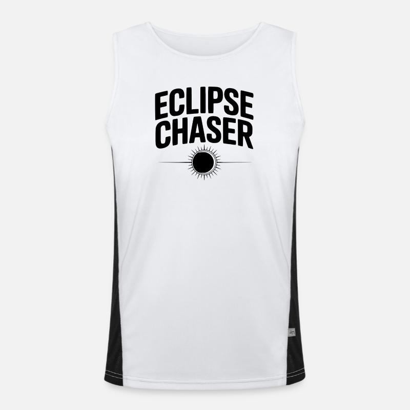 Eclipse Chaser - Men's Functional Contrast Tank Top  - white/black