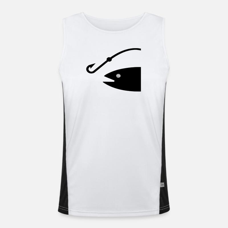 Angeln Funktionelles Kontrast-Tank Top für Männer 