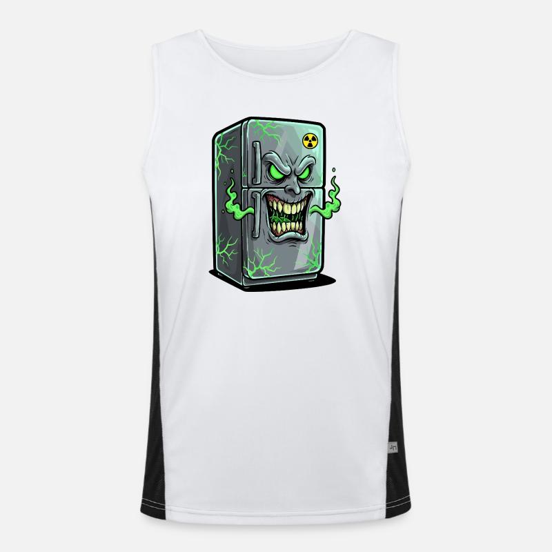 Grim Fridge: Green Ghosts Men's Functional Contrast Tank Top 