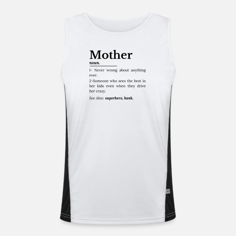 Mutterdefinition Funktionelles Kontrast-Tank Top für Männer 