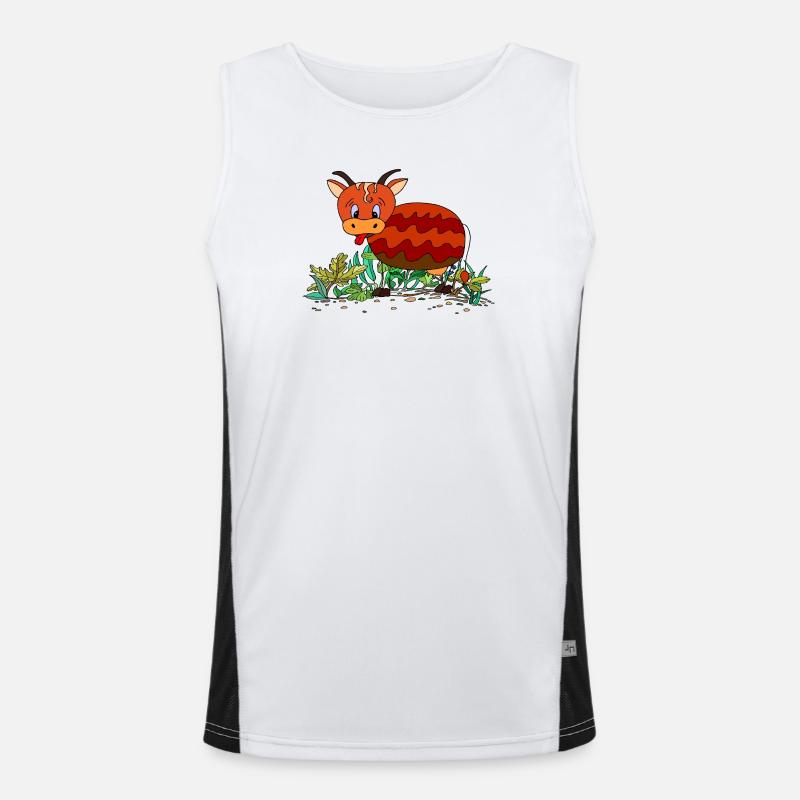Cow Men's Functional Contrast Tank Top 