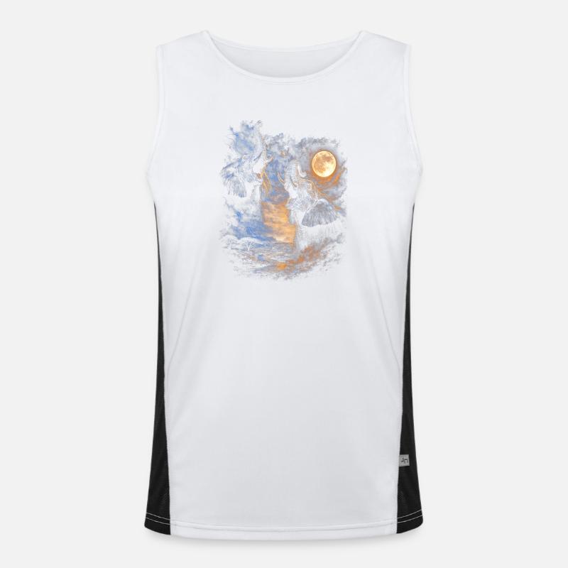 Elefant Funktionelles Kontrast-Tank Top für Männer 