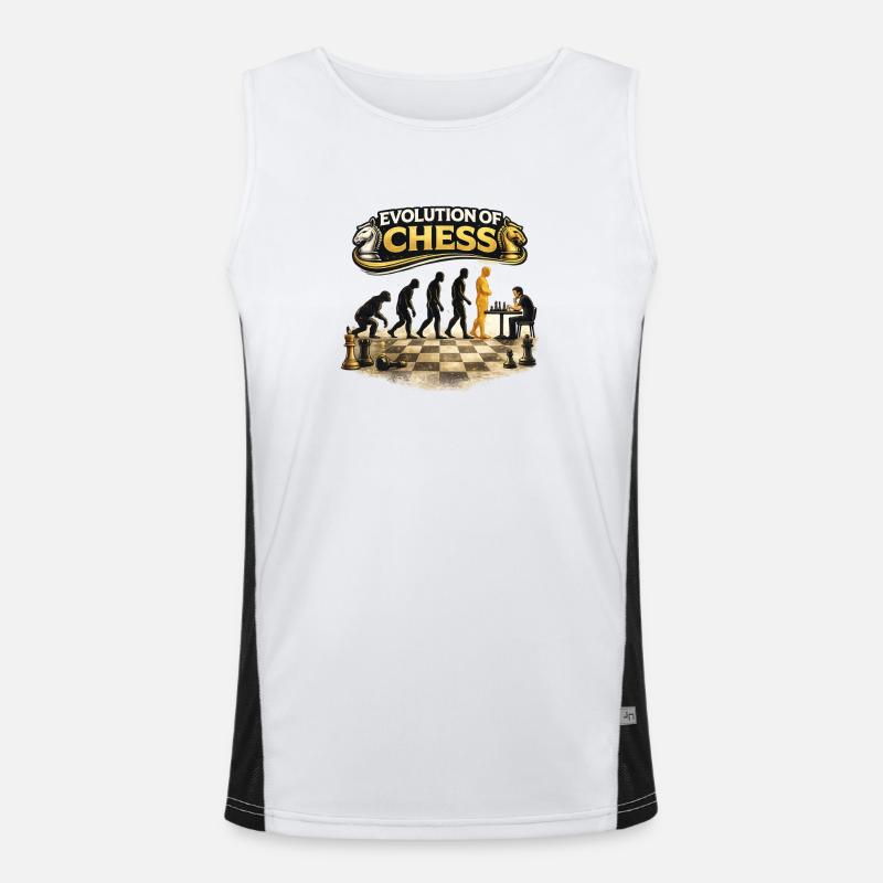 Evolution of chess Men's Functional Contrast Tank Top 