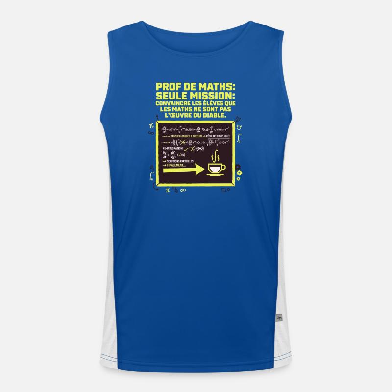 Parlez-vous STEM ? Langage Science Funktionelles Kontrast-Tank Top für Männer 