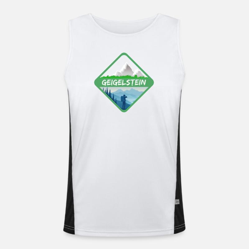 Geigelstein Funktionelles Kontrast-Tank Top für Männer 