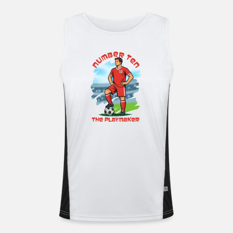 Number Ten, The Playmaker (midfielder) Men's Functional Contrast Tank Top 
