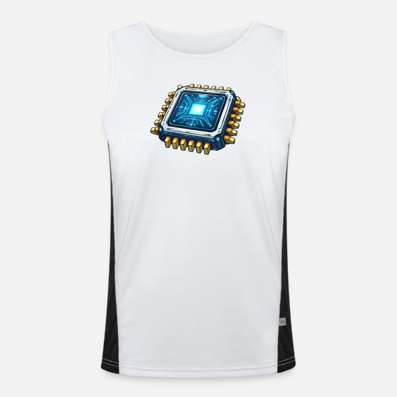 Luminous Microchip Digital Core Men's Functional Contrast Tank Top 