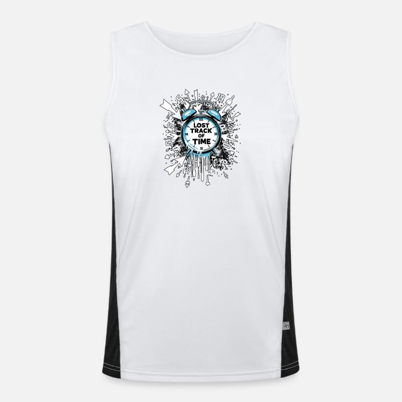 Perdu de notion du temps Cécité temporelle Débardeur respirant contrasté Homme 