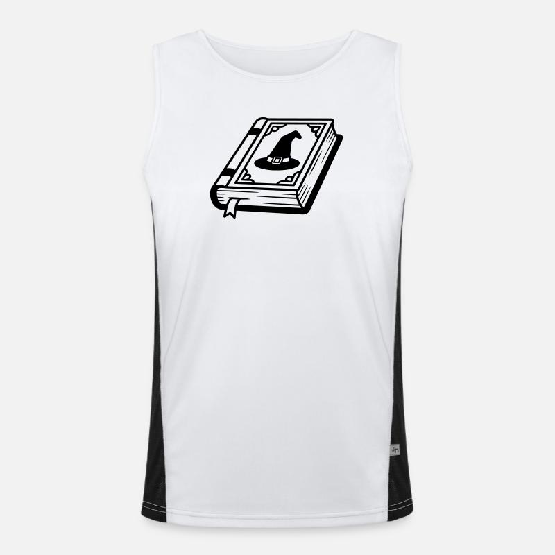 Zaubererbuch Funktionelles Kontrast-Tank Top für Männer 