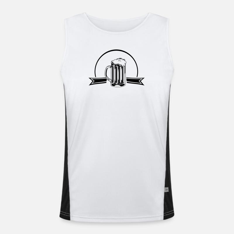 Beer Men's Functional Contrast Tank Top 