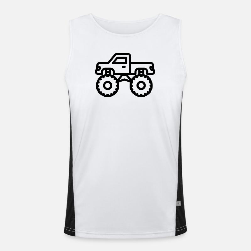 Monstertruck Funktionelles Kontrast-Tank Top für Männer 