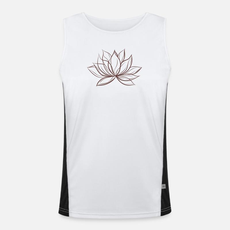 fleur de lotus Débardeur respirant contrasté Homme 