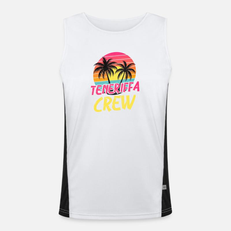 Tenerife Crew Men's Functional Contrast Tank Top 