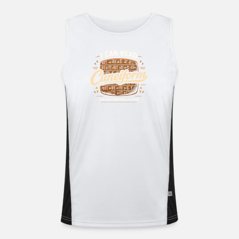 Ancient Mesopotamia, Sumerian Men's Functional Contrast Tank Top 