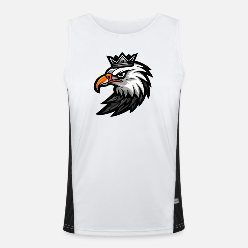 Eagle Head Crown Men's Functional Contrast Tank Top 