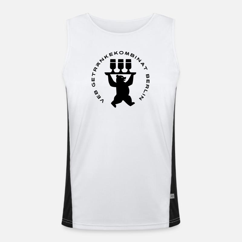 VEB Getränkekombinat Berlin Funktionelles Kontrast-Tank Top für Männer 