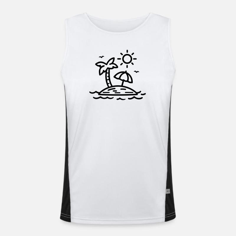beach Men's Functional Contrast Tank Top 