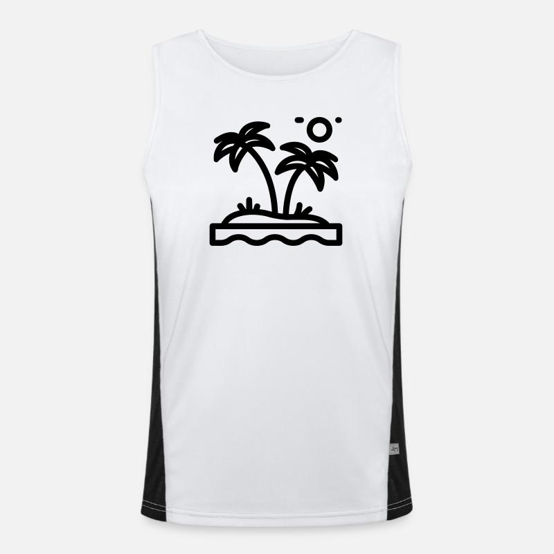 beach Men's Functional Contrast Tank Top 