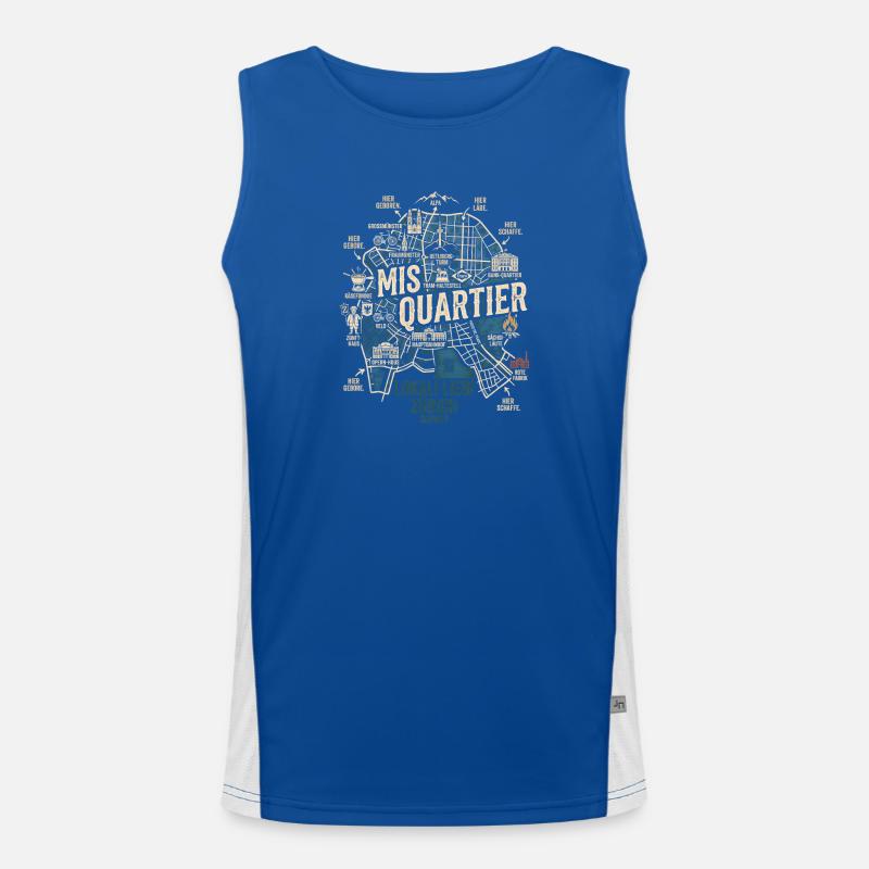 Quartier Zürich Funktionelles Kontrast-Tank Top für Männer 
